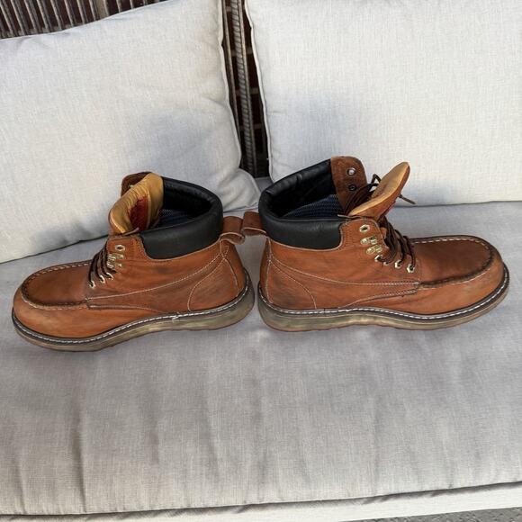 Sureway SW601MS LT.Brown Leather Slip/Oil Resistant Workboot US Mens 10 - Picture 13 of 14